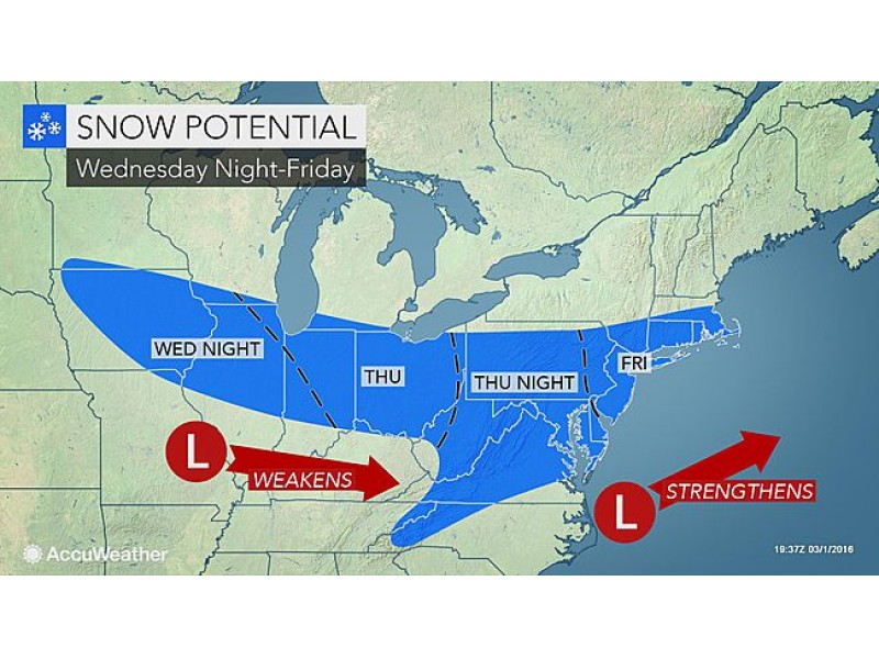 Snow Showers Expected for Friday, Saturday & Sunday to be Brisk but Sunny