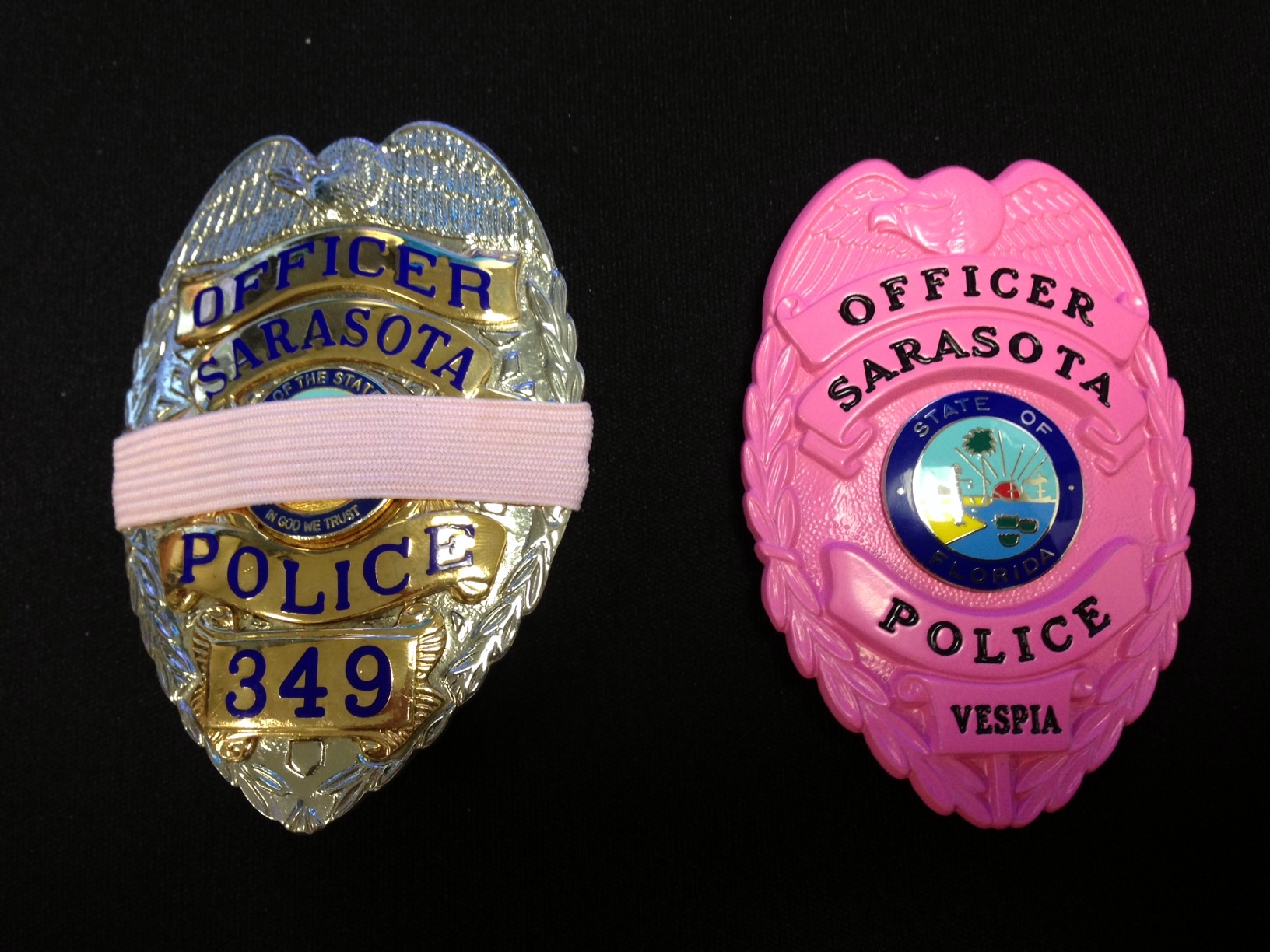 Breast Cancer Awareness Police Badge