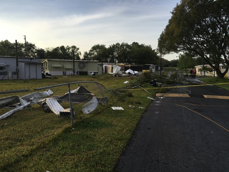 Wind Damage, Stormy Weather, Heartwarming Reunion - Tarpon Springs, FL