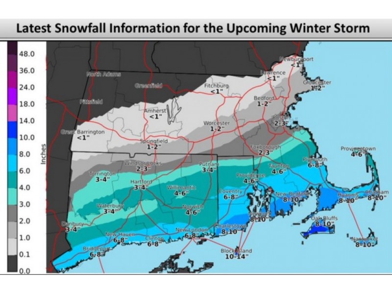 812 Inches Falmouth Snowfall Forecast Upgraded Falmouth, MA Patch