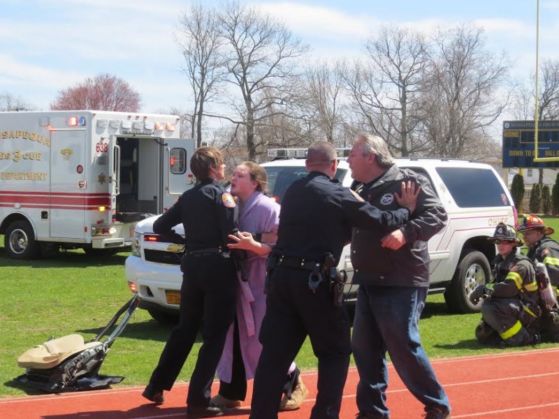 Massapequa Hosts Pre-Prom Car Accident Simulation Massapequa Hosts Pre-Prom Car Accident Simulation