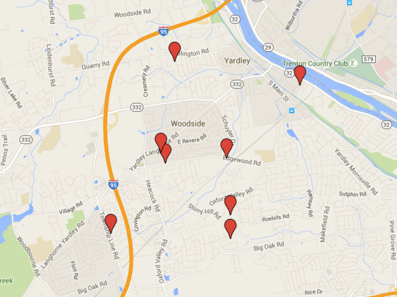 Yardley 2015 Halloween Sex Offender Safety Map Newtown Pa Patch 9129