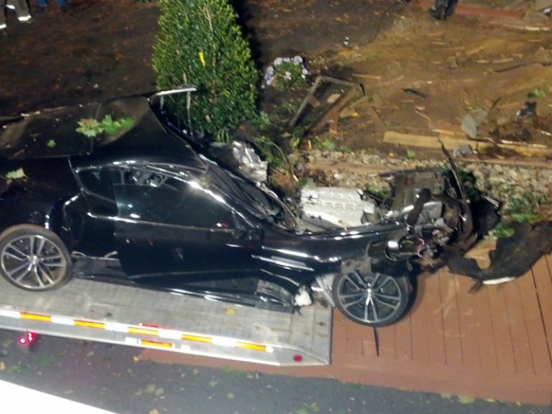 Aston Martin Crashes Into Tree on Holmdel Road Holmdel, NJ Patch