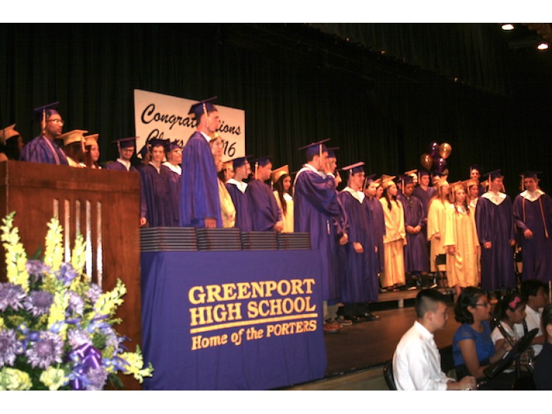 Photos Greenport High School's Class of 2016 Graduates in Joyful Ceremony North Fork, NY Patch