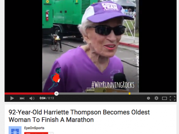 92-Year-Old Cancer Survivor Completes Marathon, Breaks Record