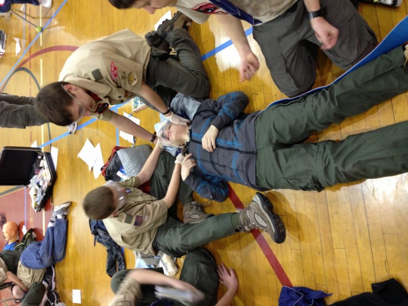 Be Prepared Local Boy Scouts Test First Aid Skills Patch