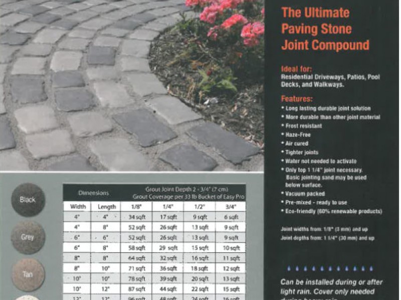 EasyPro The ultimate paving stone joint compound... Patch