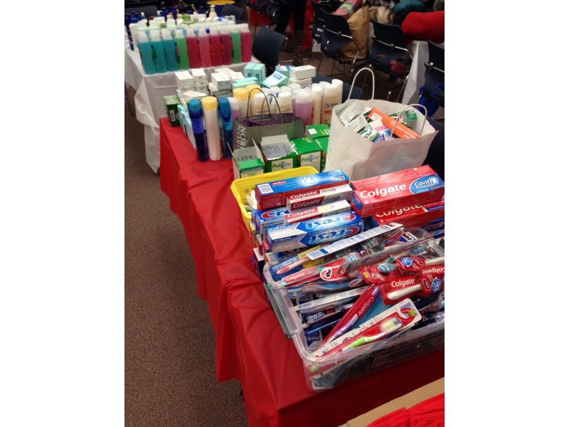 Monroe School Creates Gift Bags for Veterans Patch