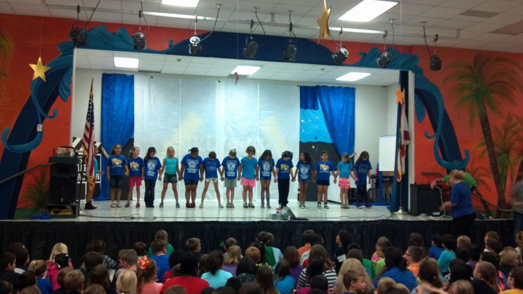 Seffner Elementary Students Celebrate SprucedUp Baseball Diamond