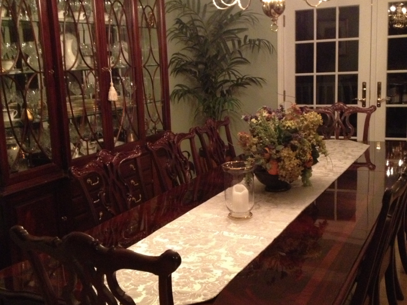 thomasville mahogany dining room set