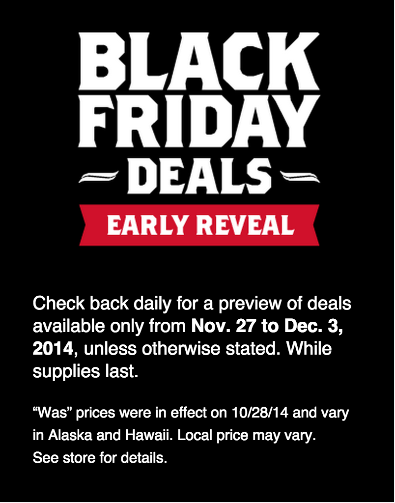 Black Friday 2014: Lowes Ad | Mill Valley, CA Patch - When Does Black Friday Deals End 2014