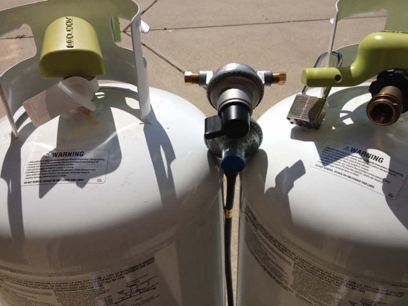 (2) Brand New (Fully Filled) 100 pound Propane Tanks For Sell Buford