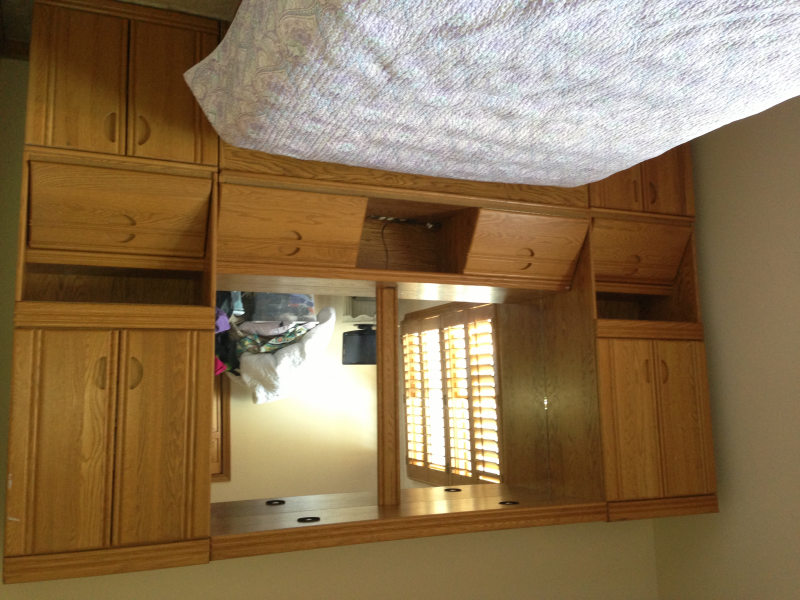Queen Wall Storage Unit Opposite