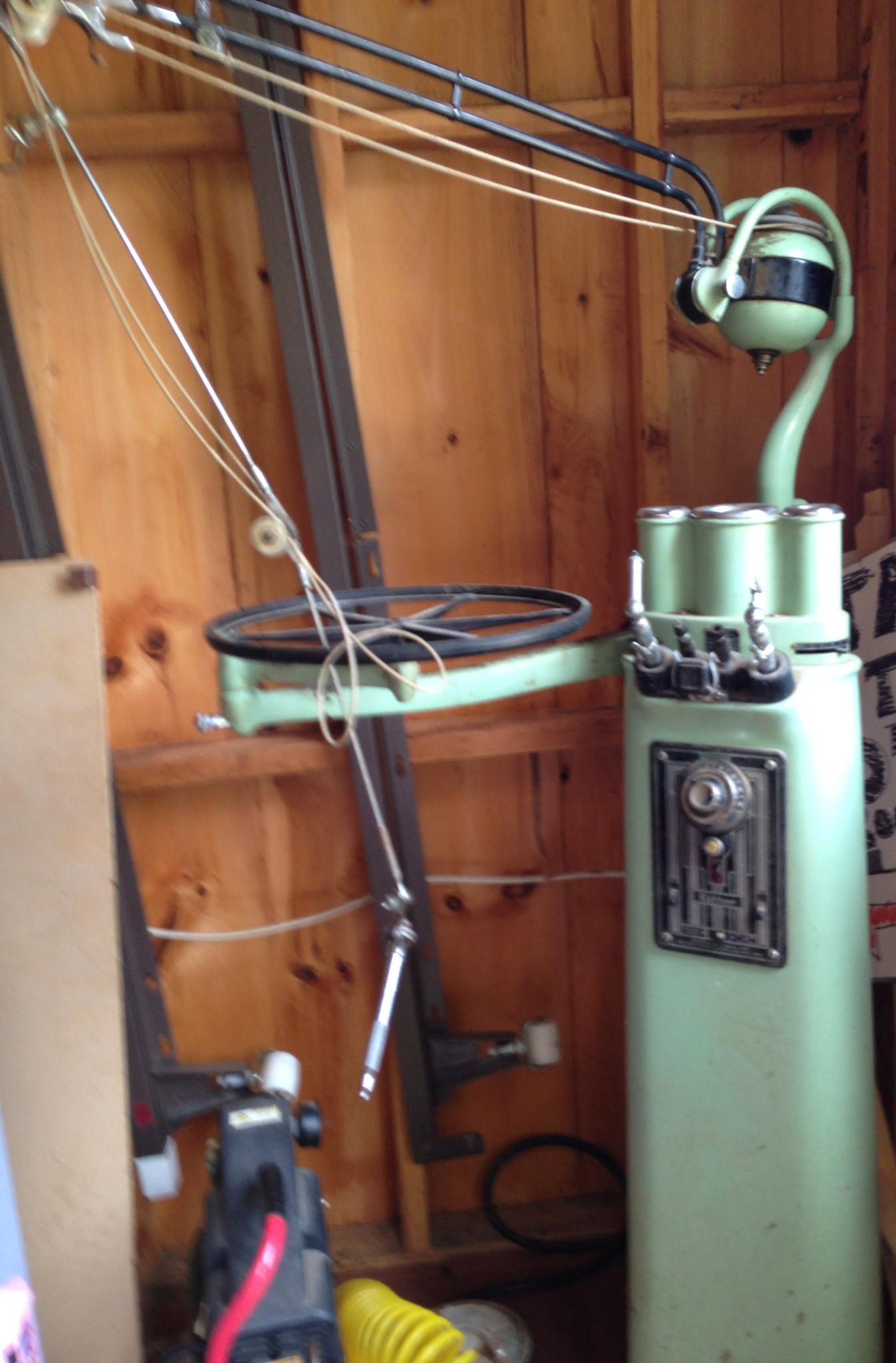 Antique Deco Vintage Ritter Floor Mounted Drill/Water/GasTriDent