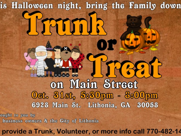 Trunk or Treat on Main Street (Lithonia) - Stone Mountain, GA Patch