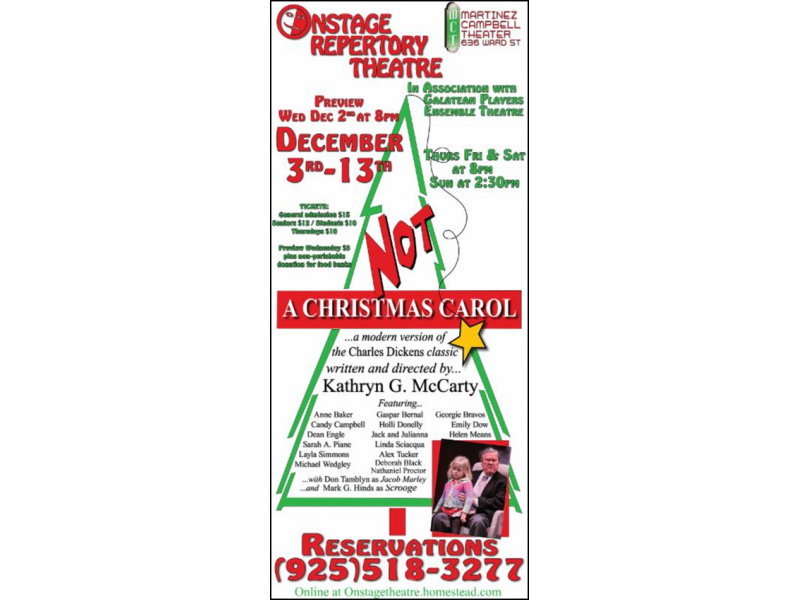 (Not) a Christmas Carol ~ Presented by Onstage Repertory...