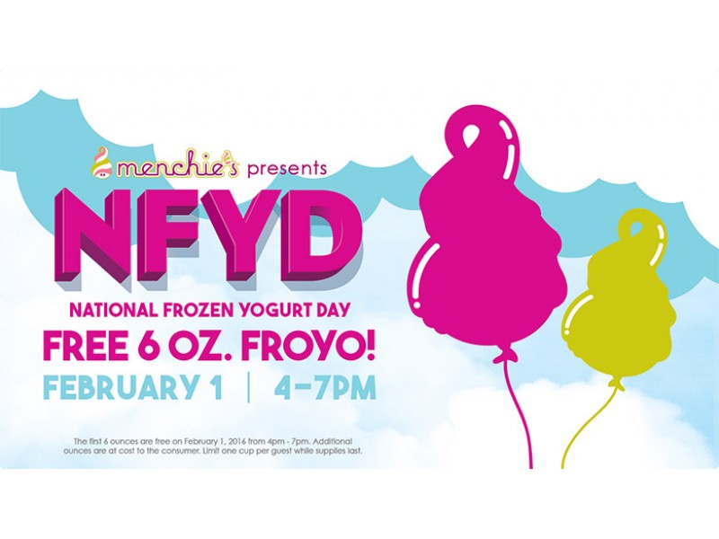 National Frozen Yogurt Day at Menchies! - FREE 6oz frozen yogurt!