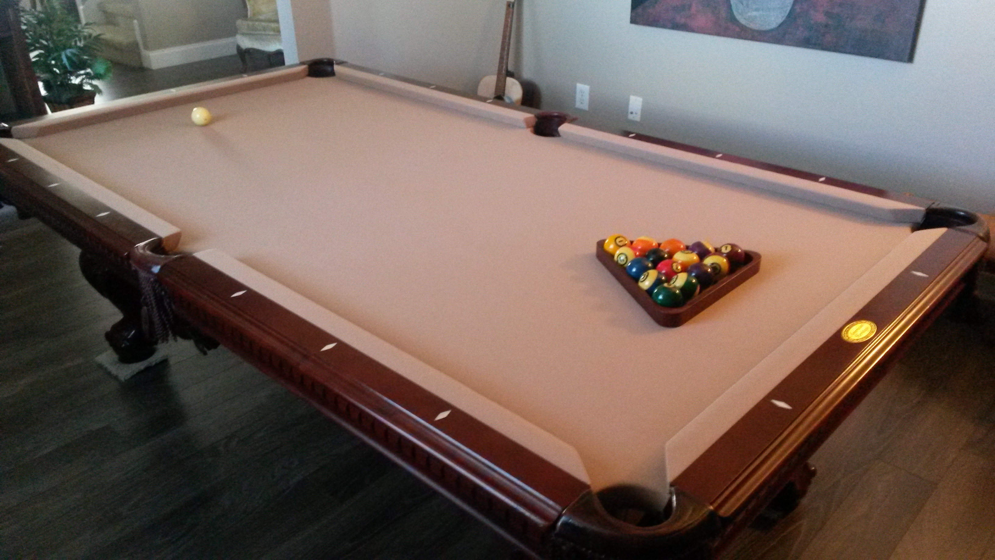 American Heritage Mahogany 8ft Pool Table Westchase Fl Patch