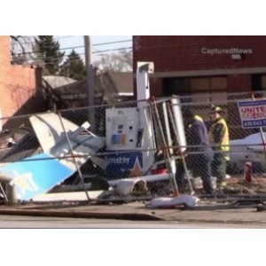 High Winds Knock Down Building in Calumet Park
