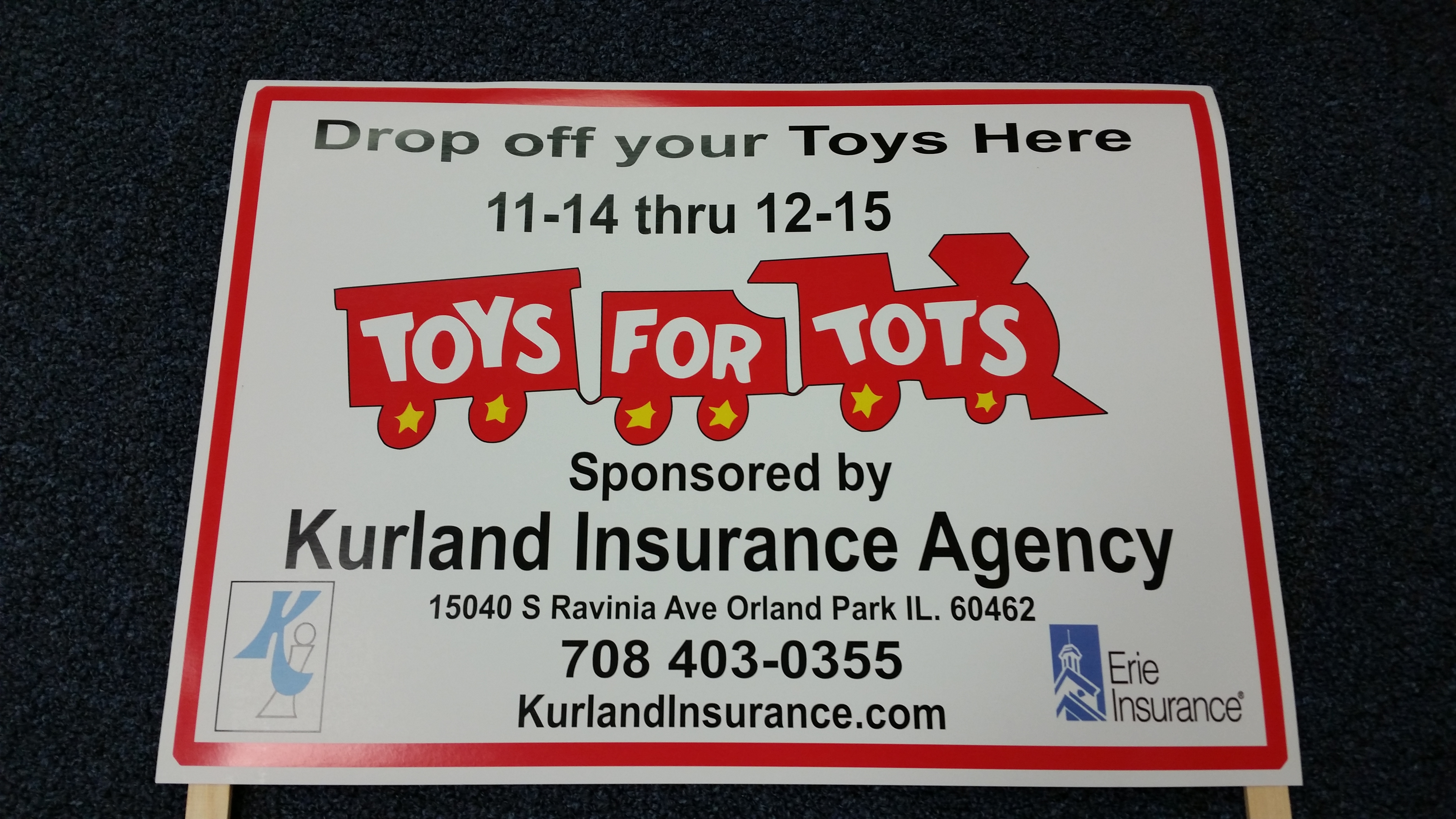 Orland Park Toy for Tots drop off location Kurland Orland Park Toy for Tots drop off location Kurland