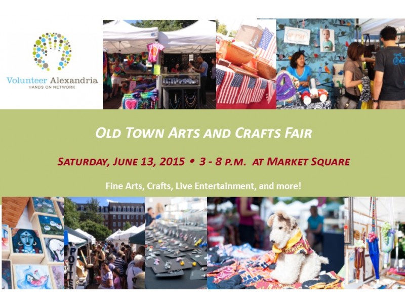 Old Town Arts & Crafts Fair, Saturday, June 13 from 3:00 p.m. to 8:00 p