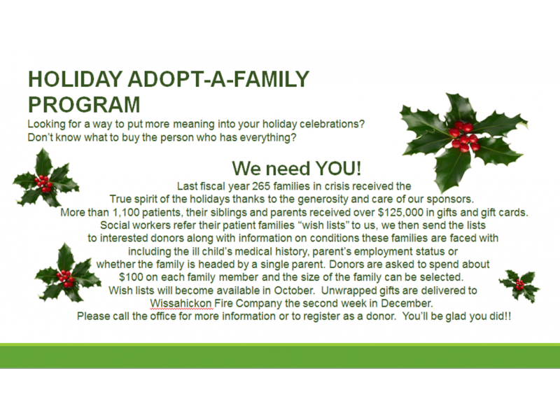 Dolan Fund's 'Holiday AdoptAFamily Program' Achieves...