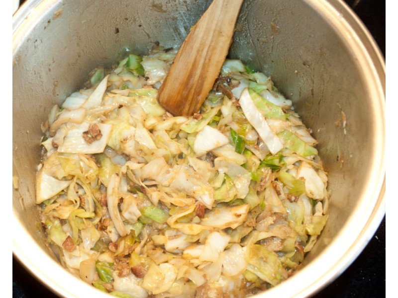 Oven Roasted Corned Beef With Pan Sauteed Cabbage Patch