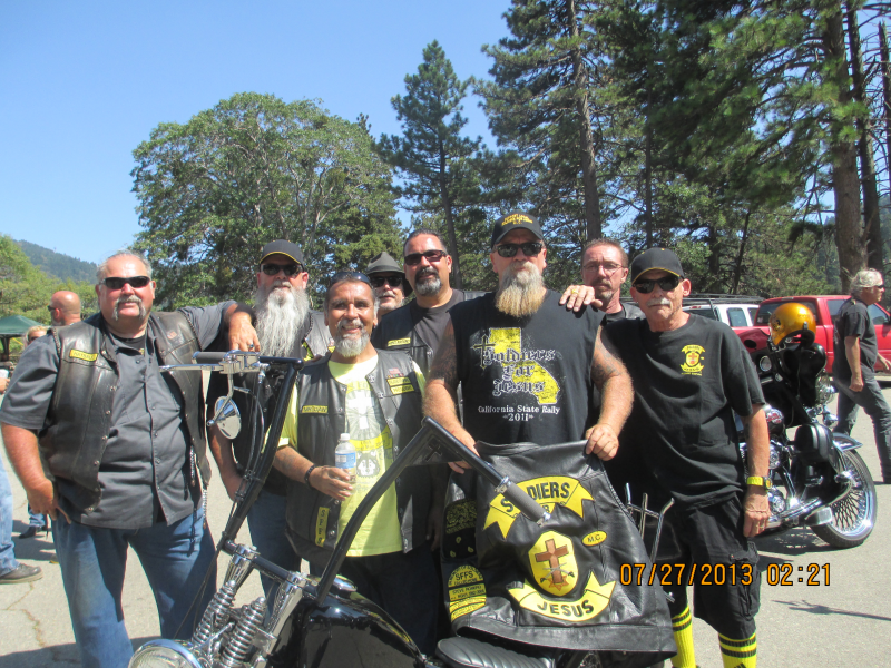 Inland Empire Soldiers For Jesus Motorcycle Club on Crestline Run