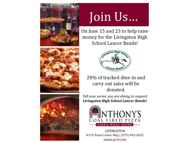 Anthony's Coal Fired Pizza Fundraiser for Livingston High...