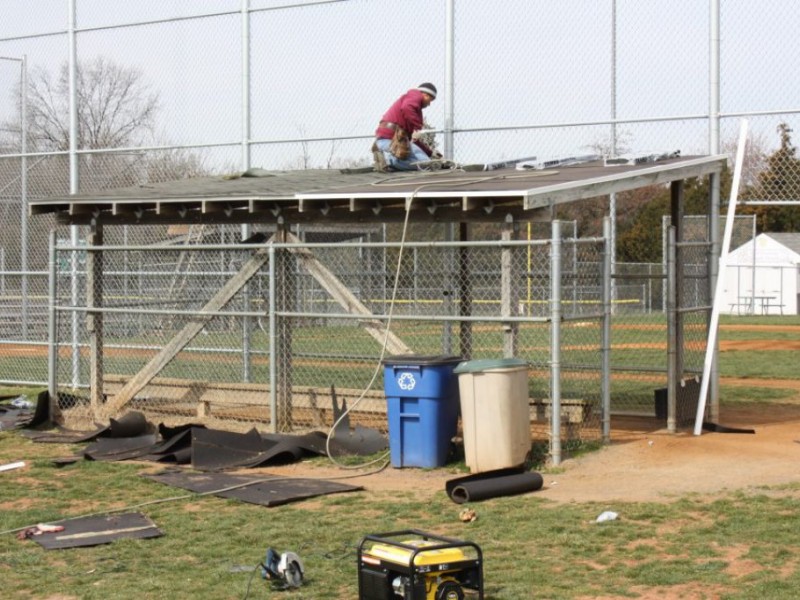 Chantilly Baseball Fields Get New Dugout Roofs, Courtesy of Moss