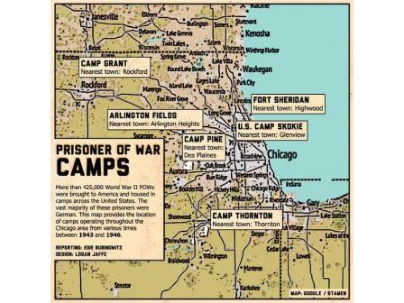 Learn about Chicago area World War II German POW camps.