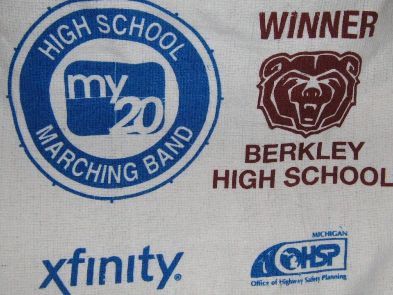 TV 20 Awards Funds to BHS Marching Band Color Guard Huntington Woods