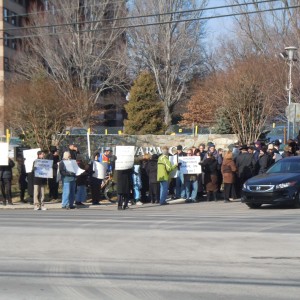 Protesters Rally in Support of Tamar Epstein