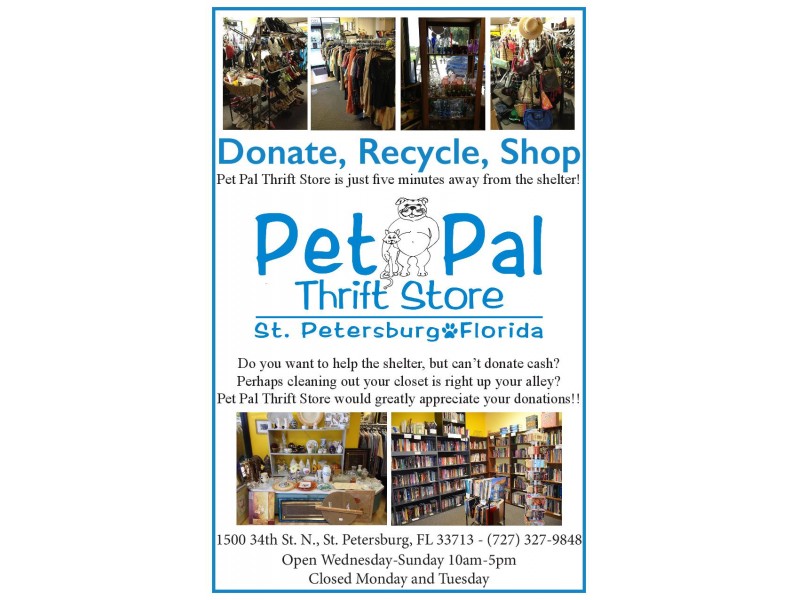 Donations needed at Pet Pal Thrift Store Patch