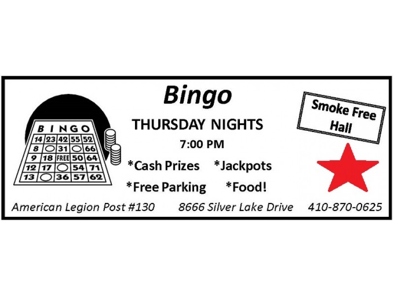 American Legion Bingo Returns to Perry Hall on Jan. 8 Perry Hall, MD