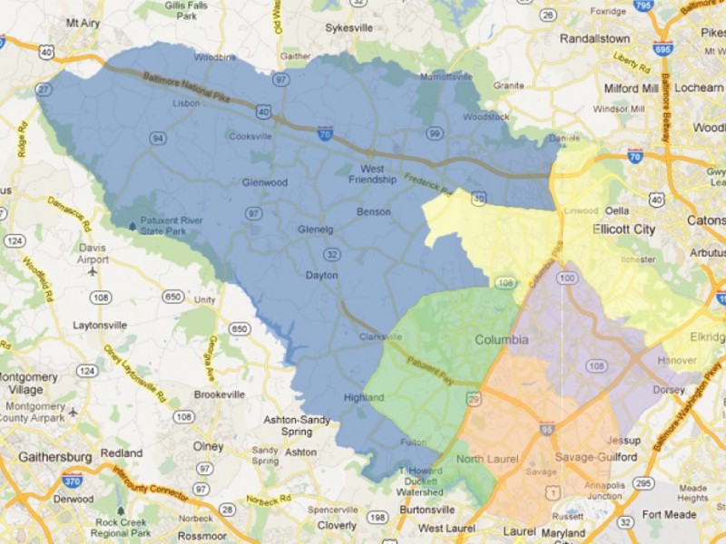 Ellicott City Neighborhoods Move to District 2 Columbia, MD Patch