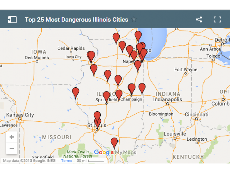 The Top 25 Most Violent Cities in Illinois Patch