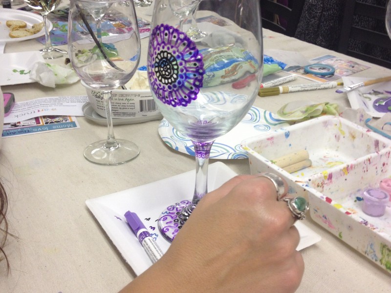 Paint, Sip, Create! A Wine Glass Painting Party Arrigoni Winery