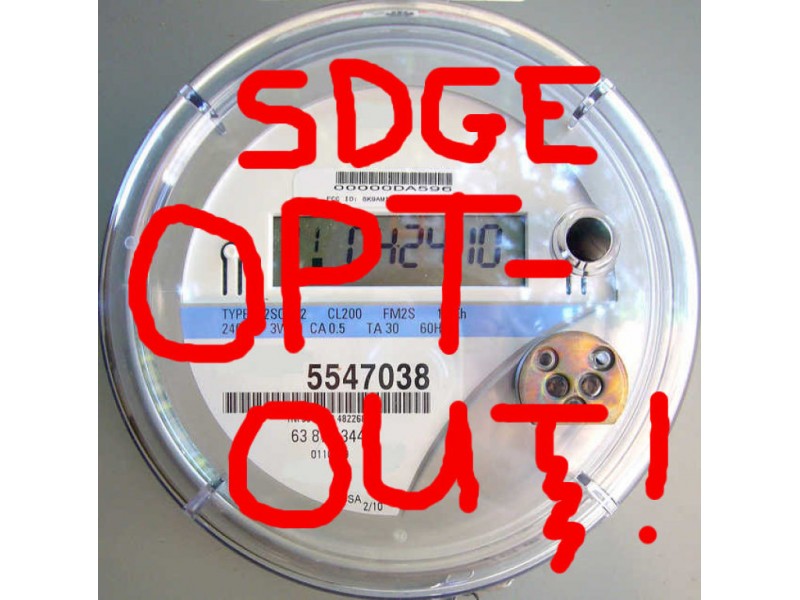 ALERT Smart Meter OptOut Ordered for SDG&E Customers Patch