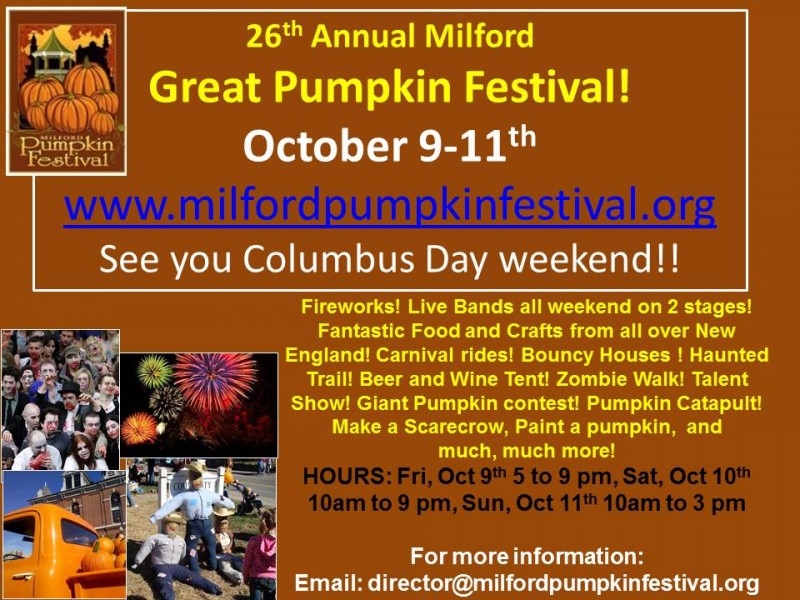 26th Annual Milford Pumpkin Festival Milford, NH Patch