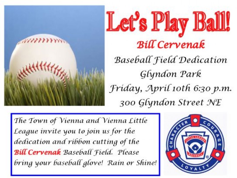 Dedication of Renovated, Historic Vienna Baseball Field This Friday