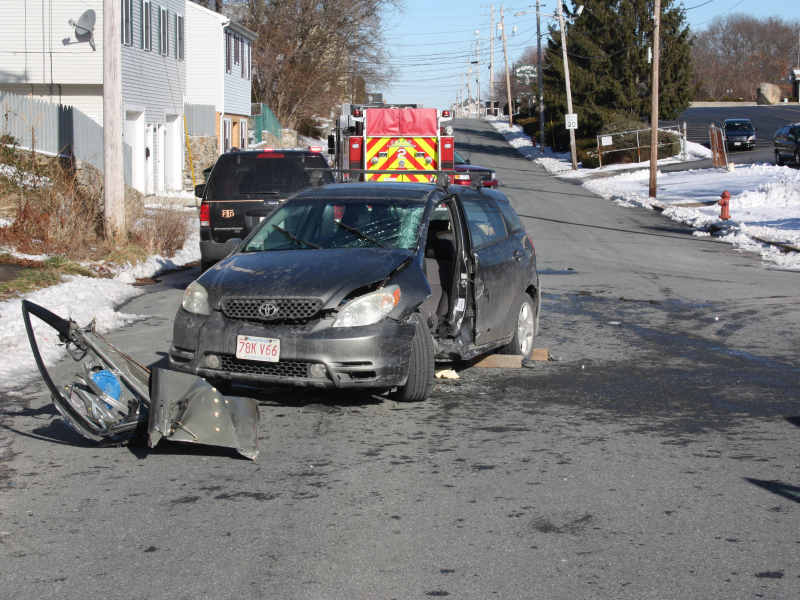 CORRECTION Driver Uninjured After TwoVehicle Crash in Tiverton