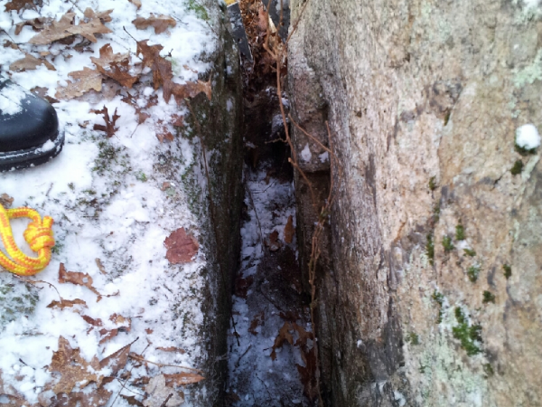 UPDATED: Tiverton Rescue Crew Saves Deer Stuck in Narrow Rock Crevice