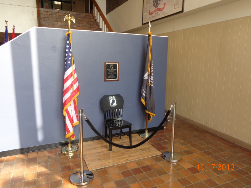 Veterans day empty chair