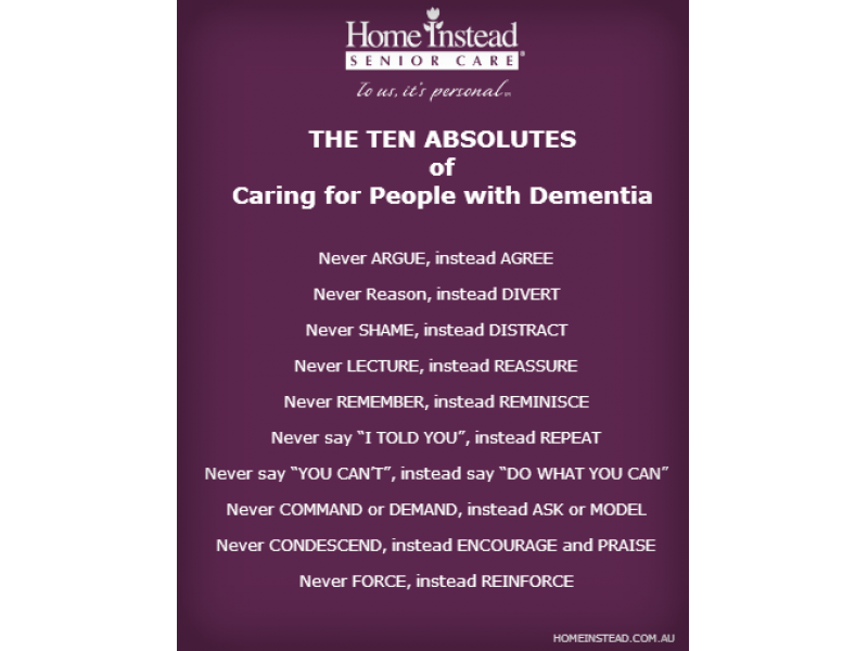 The best ten tips when caring for someone with dementia Patch