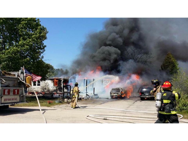 Coventry Fire Destroys Mobile Home, SUVs; Nobody Hurt