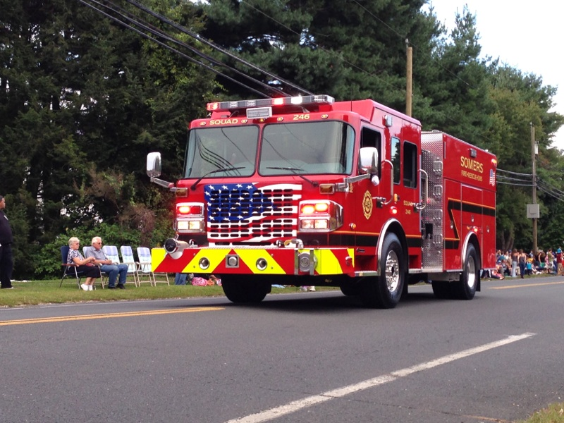 New Somers Firetrucks Makes Their Debut at the Firemen's Carnival