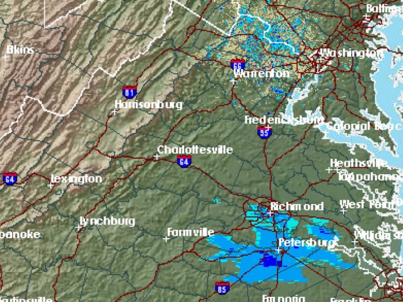 Weather Radar Watch Winter Storm Moving Toward Manassas Manassas, VA