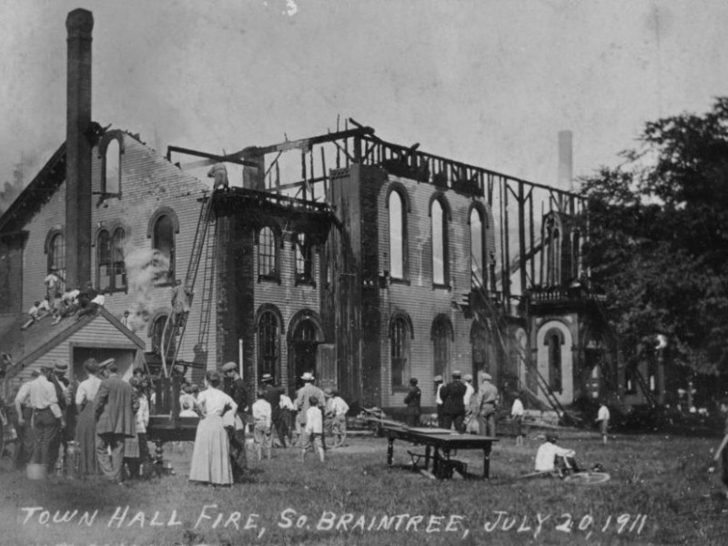 Braintree's Town Hall Fire 100 Years Later Braintree, MA Patch