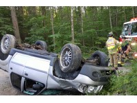 Teen, Juvenile Walk Away from Crash in Hopkinton